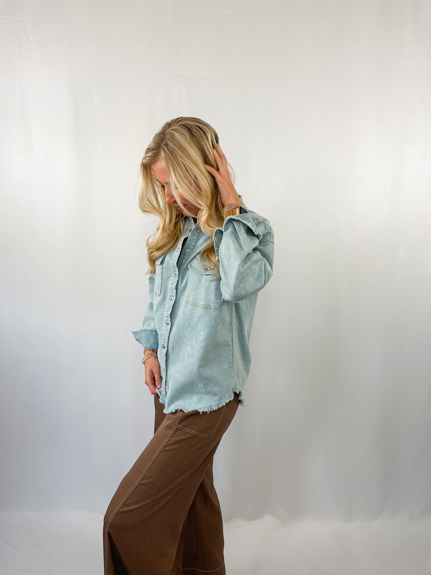 RESTOCKED: Denim Button Down Jacket