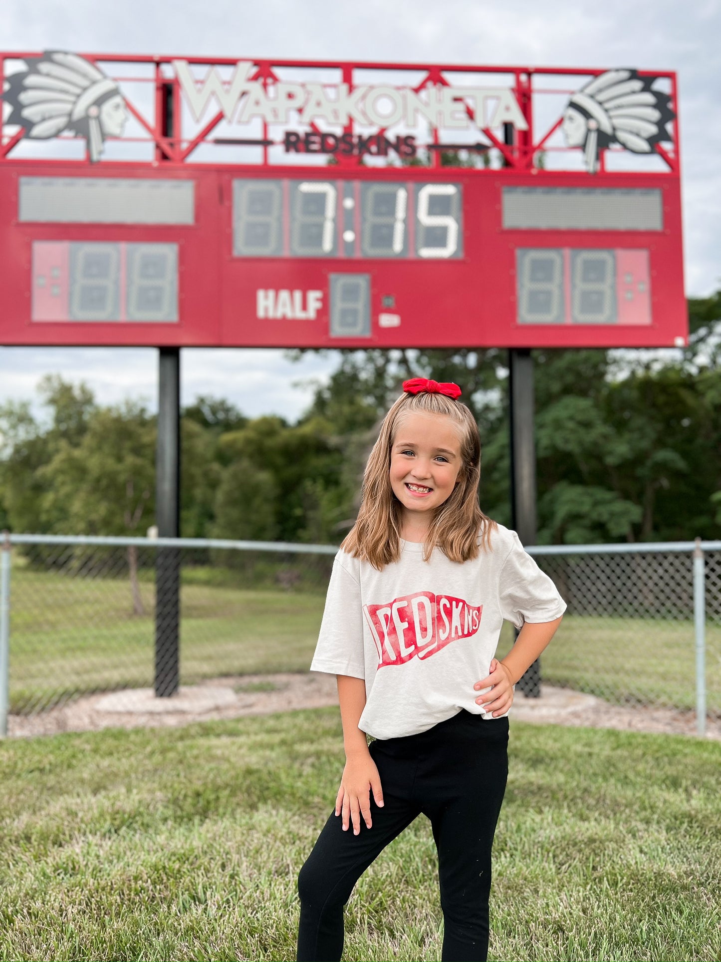 Redskins Pennant Tee - 2024 Wapak Spirit Tee!