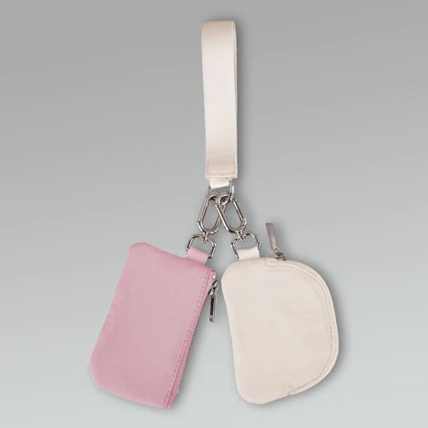 Pink Dual Pouch Wallets