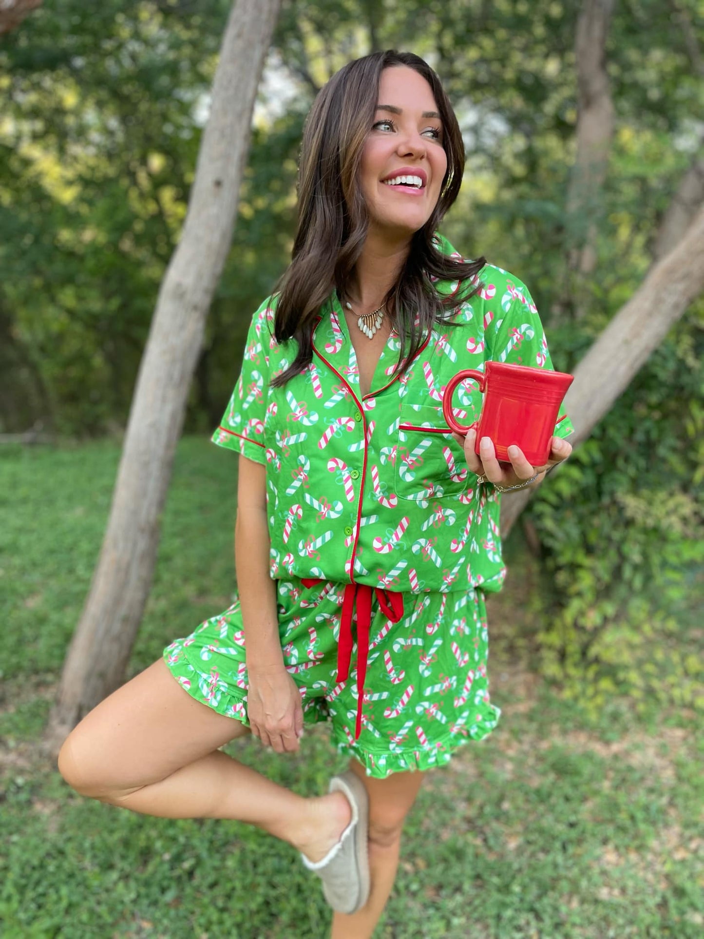 PREORDER: Christmas Candy Pajama Set in Three Colors