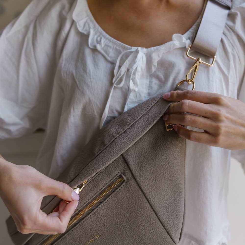 Presley Crossbody Purse (Alabaster)