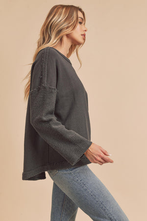 Charcoal Pattie Pullover