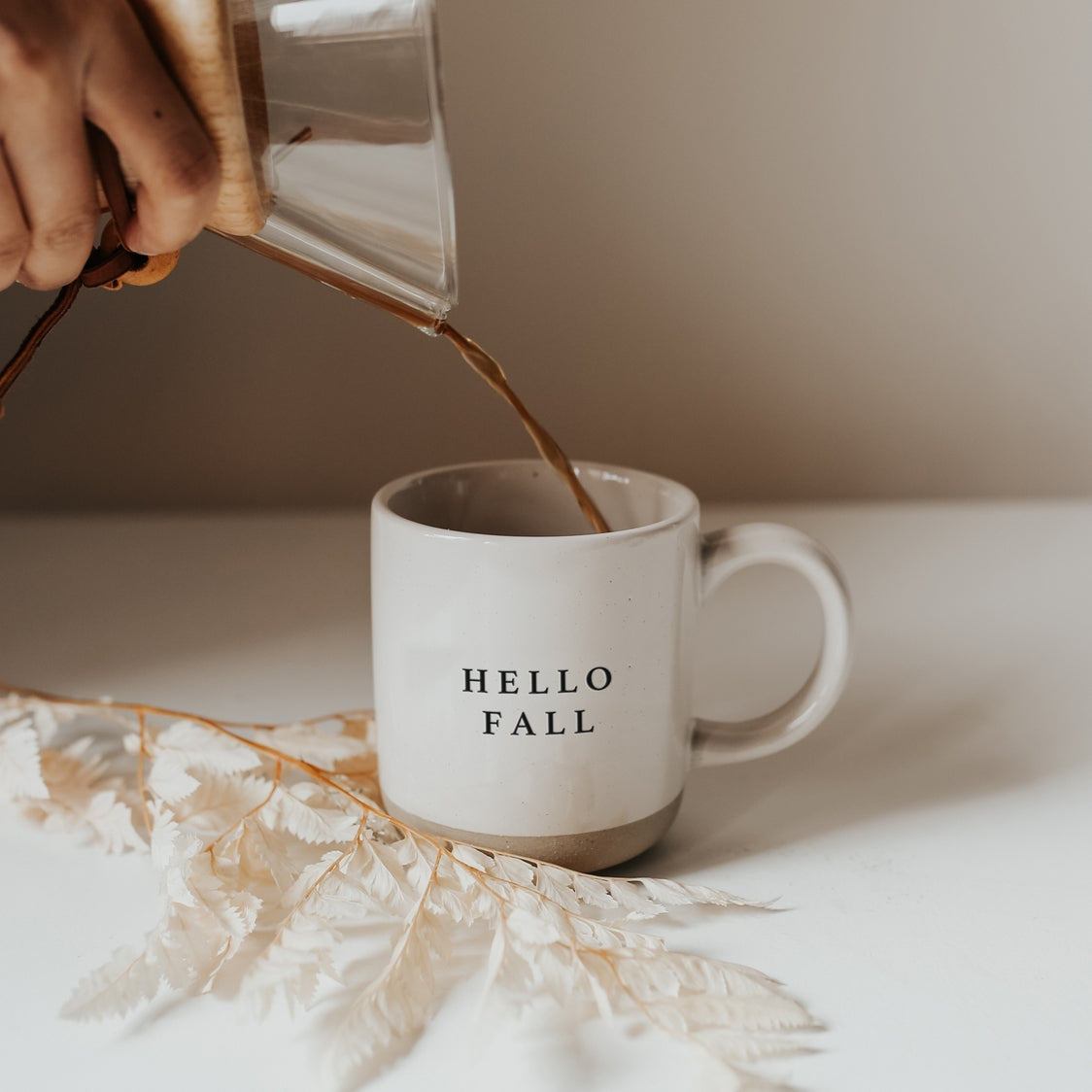 Hello Fall Stoneware Coffee Mug - Fall Home Decor & Gifts