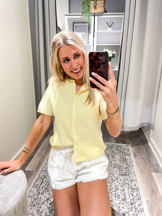 Butter Short Sleeve Essential Button Down