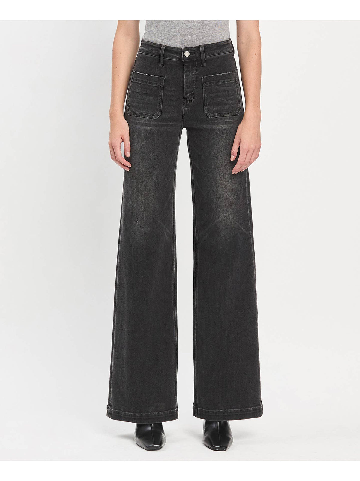 Patch Pocket Wide Trouser Jeans