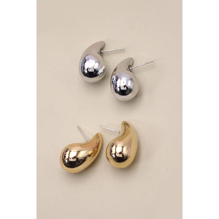 Gold Teardrop Earring