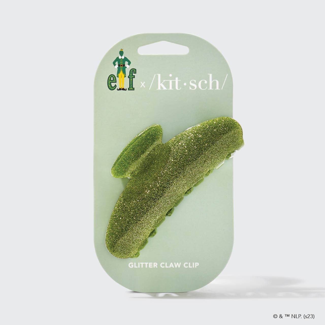 Kitsch Elf Green Glitter Claw