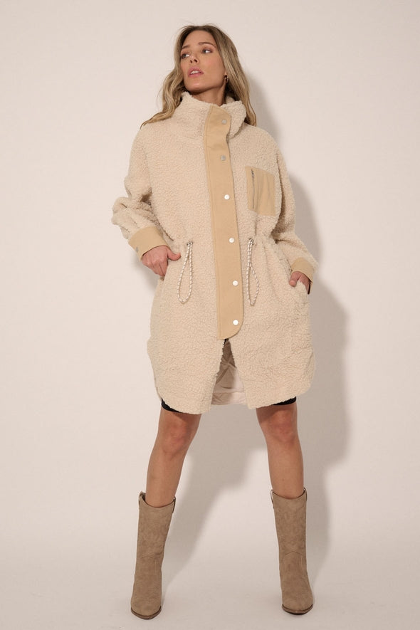 Shearling Contrast Jacket