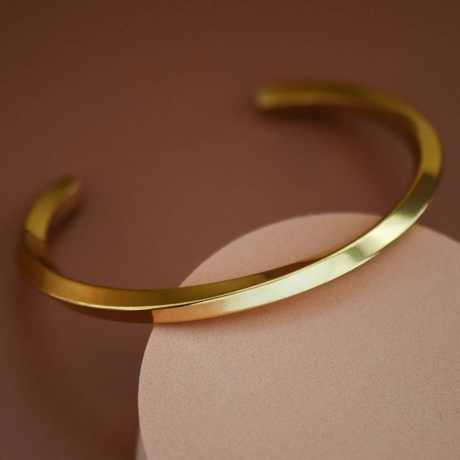 Twisted Gold Cuff Bracelet