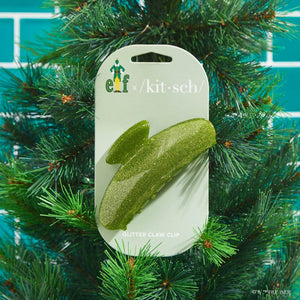 Kitsch Elf Green Glitter Claw