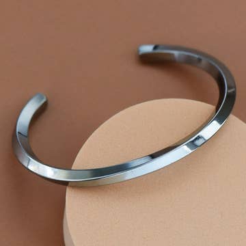 Tarnish-Resistant Waterproof Stainless Steel Cuff