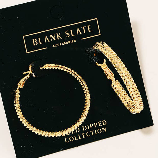 Gold Dipped Hoops