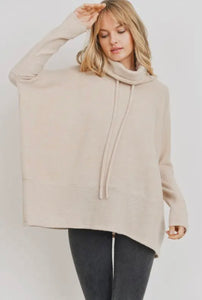 Brush Cowl Knit Top