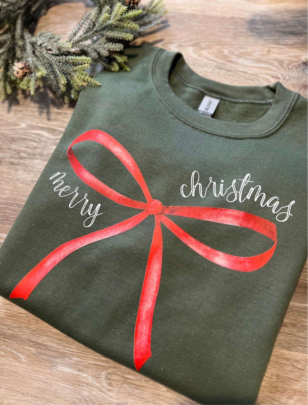 Christmas Bow Sweatshirt