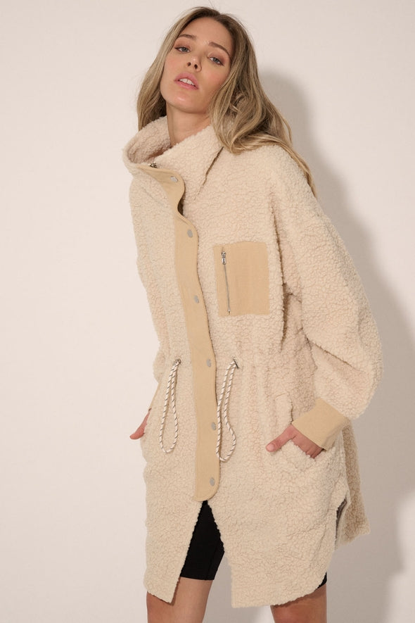 Shearling Contrast Jacket