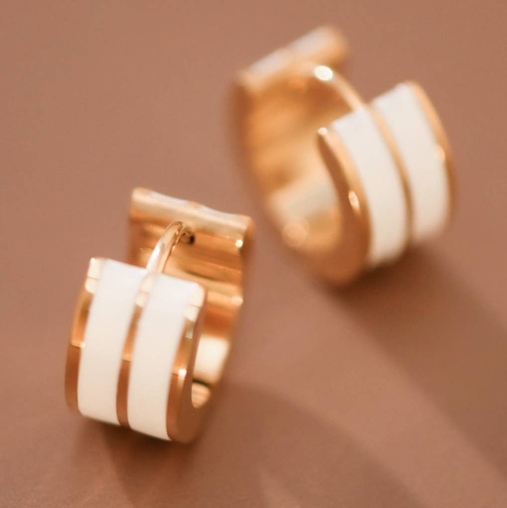 White Enamel Hoop