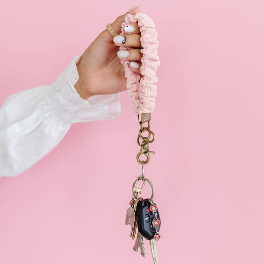 Rose Corduroy Keychain