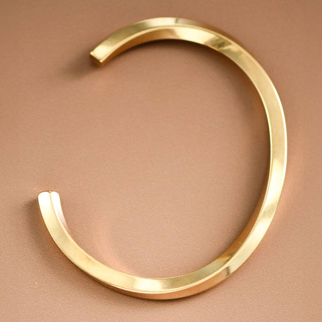 Twisted Gold Cuff Bracelet
