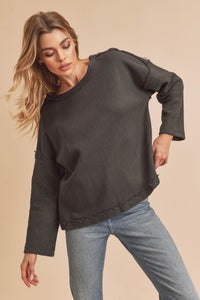 Charcoal Pattie Pullover