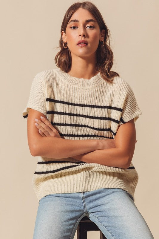 Crew Stripe Knit Sweater