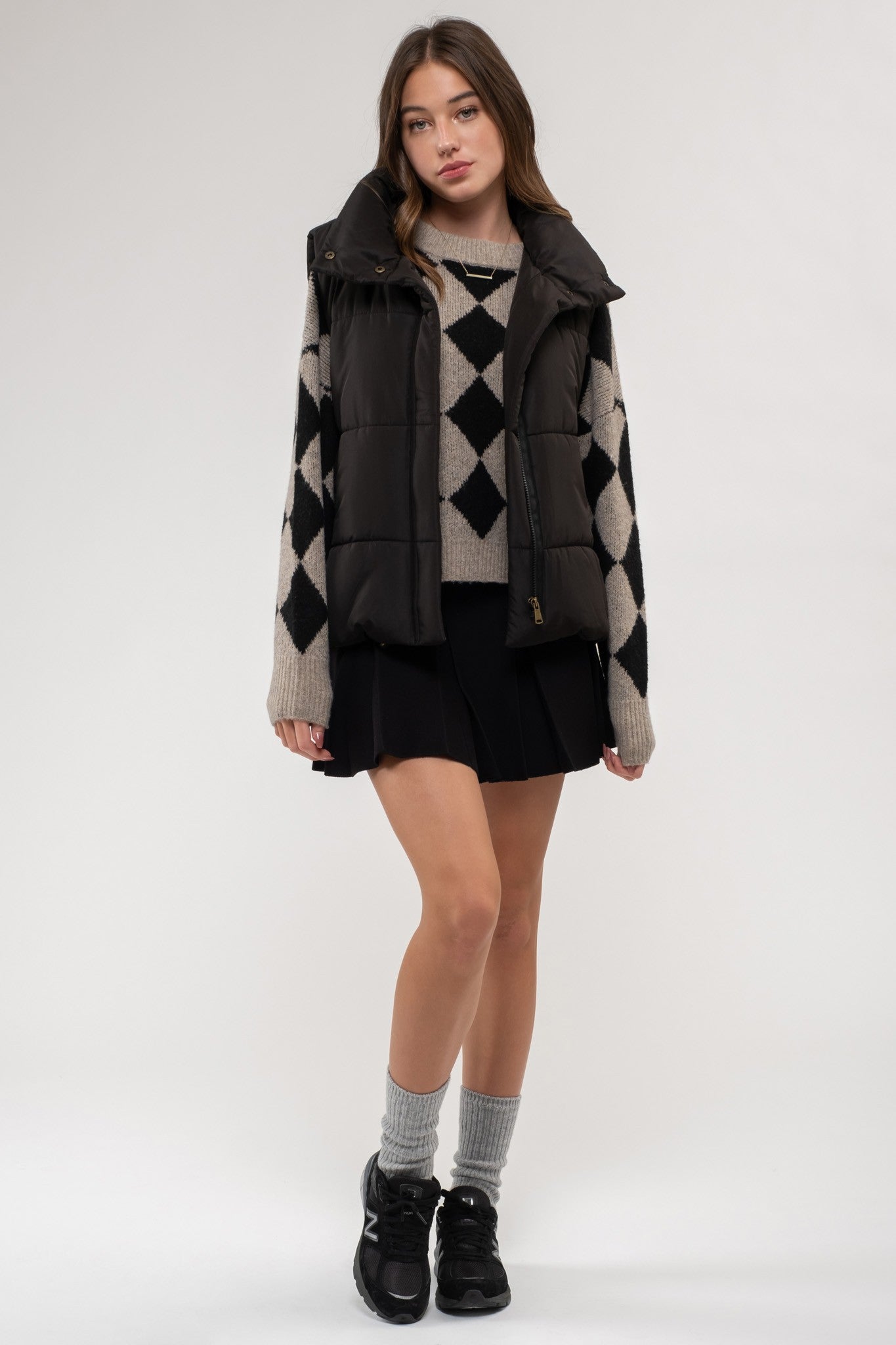 Zip Up Puffer Vest