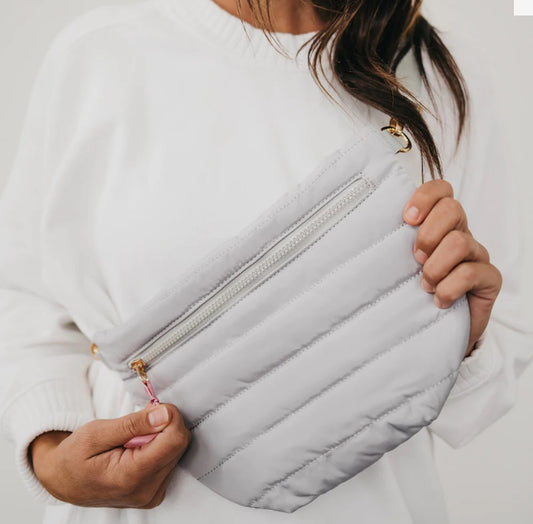 Jolie Puffer Belt Bag (Grey)