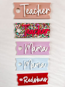 Tumbler Name Plate