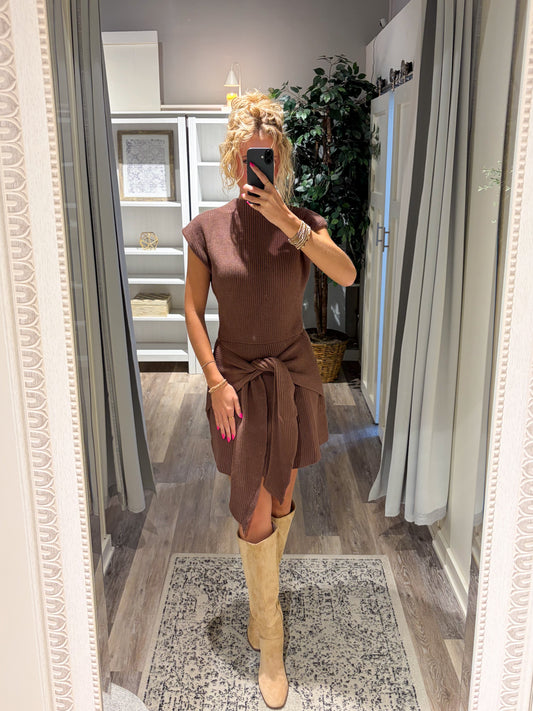 Camille Mock Neck Dress