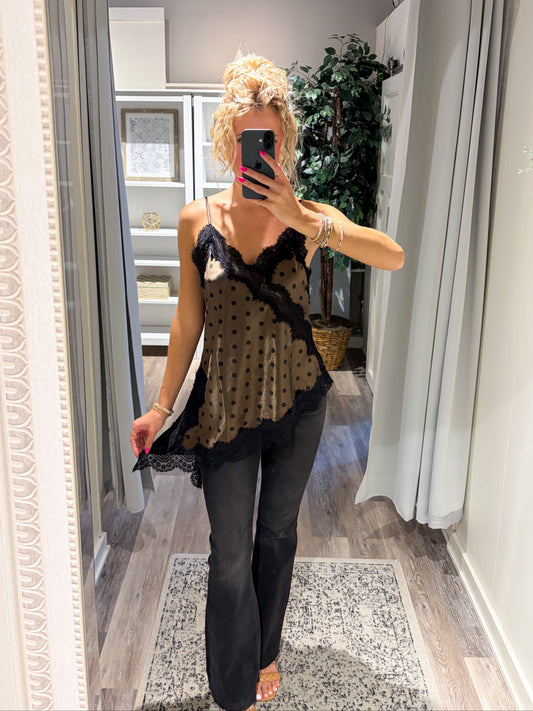 Midnight Muse Lace Tank