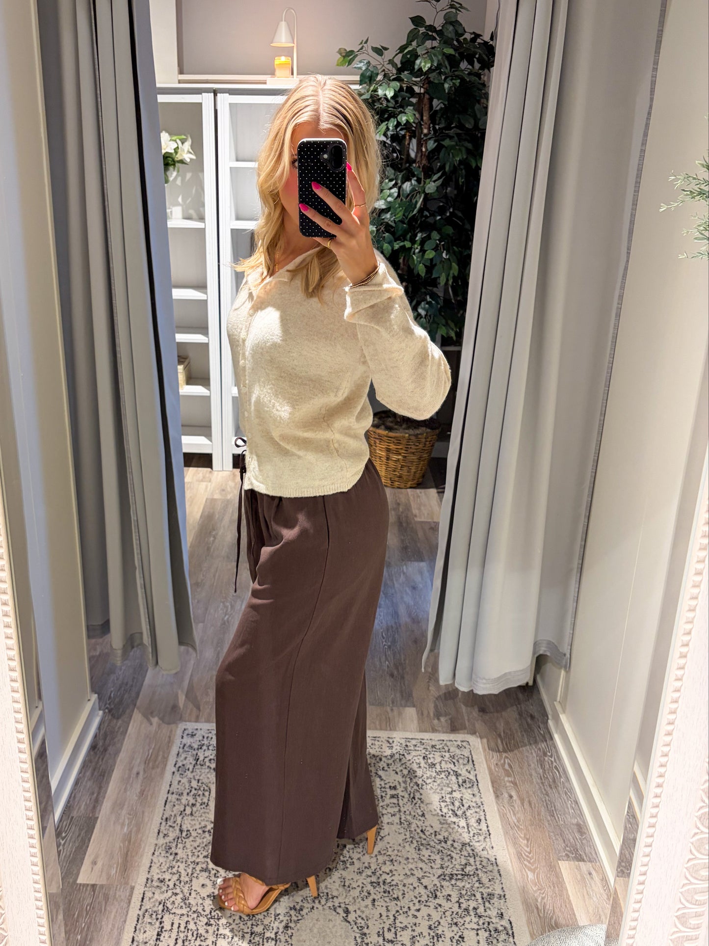 Dark Espresso Wide Leg Pants