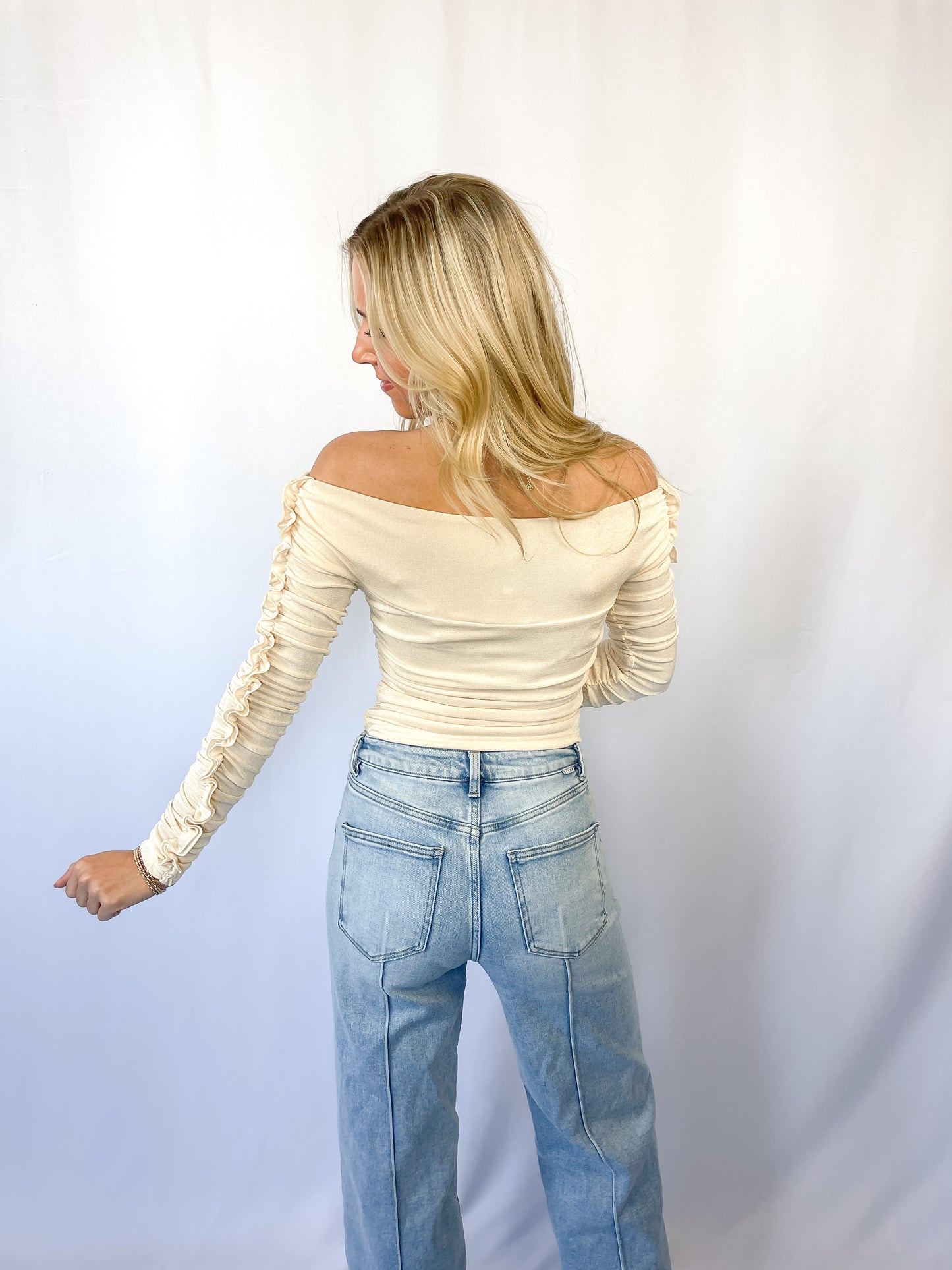 Ruffle Off-The Shoulder Top