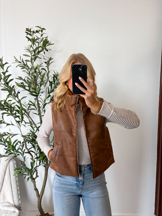 Carmel Leather Vest
