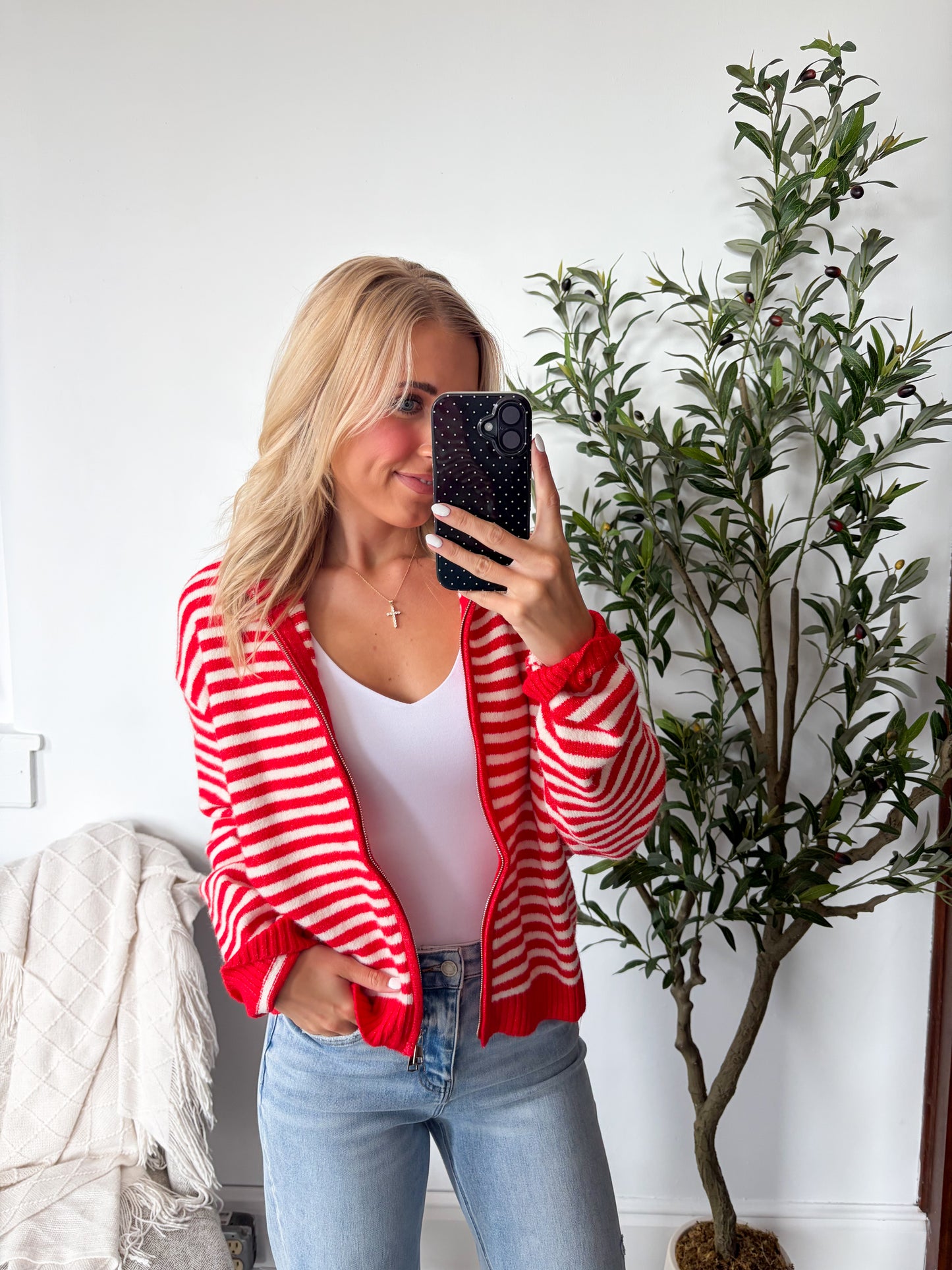 Scarlet Zip Up