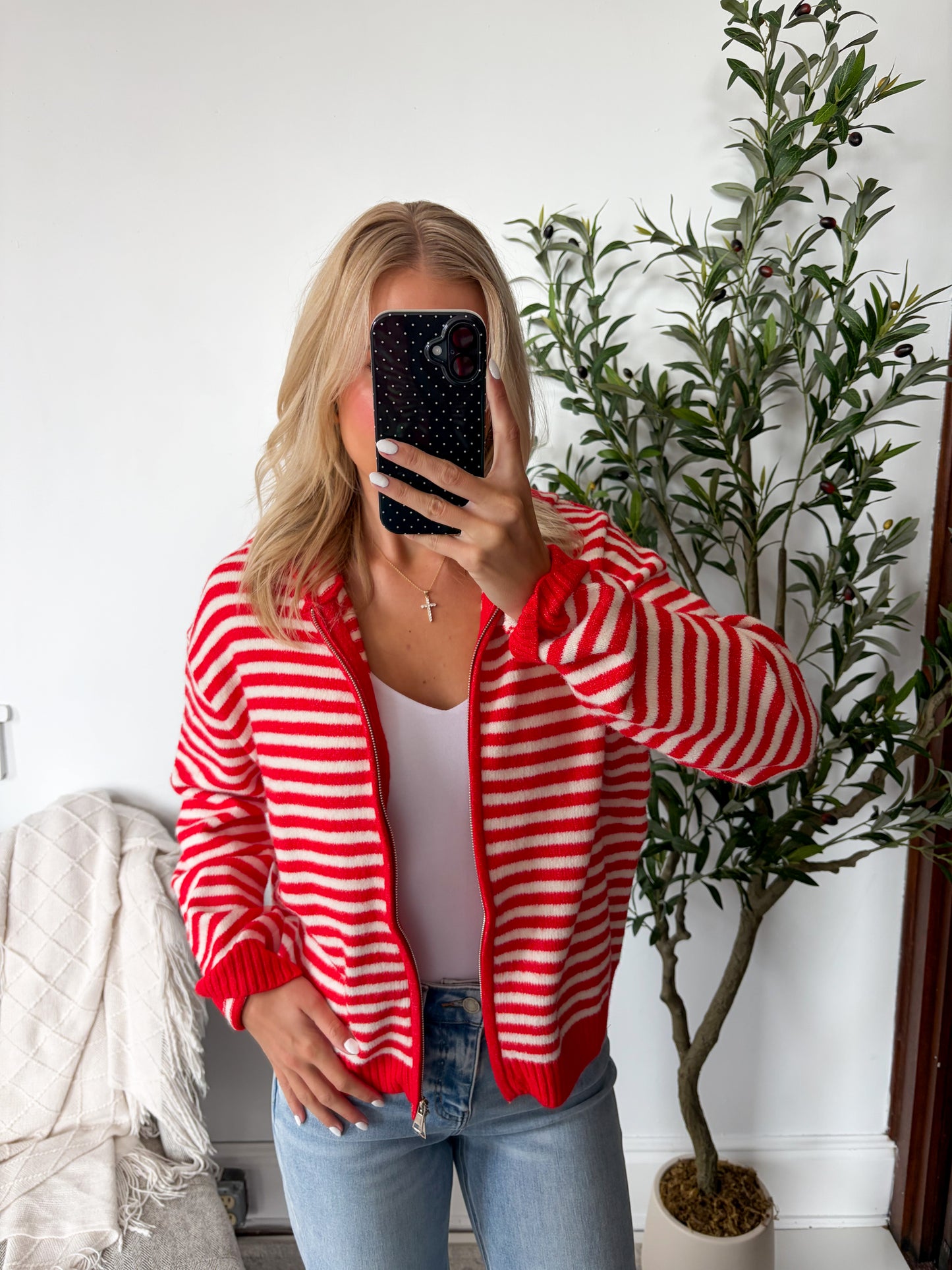 Scarlet Zip Up