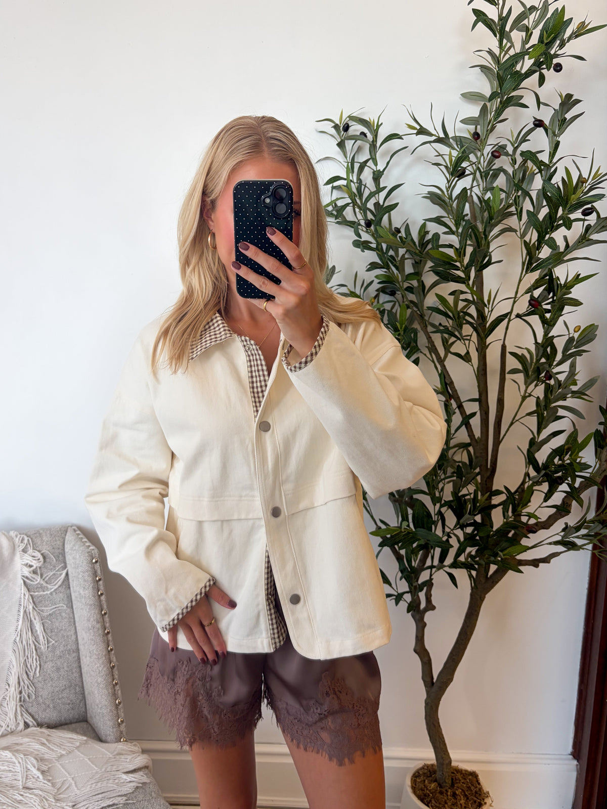 Harvest Gingham Shacket