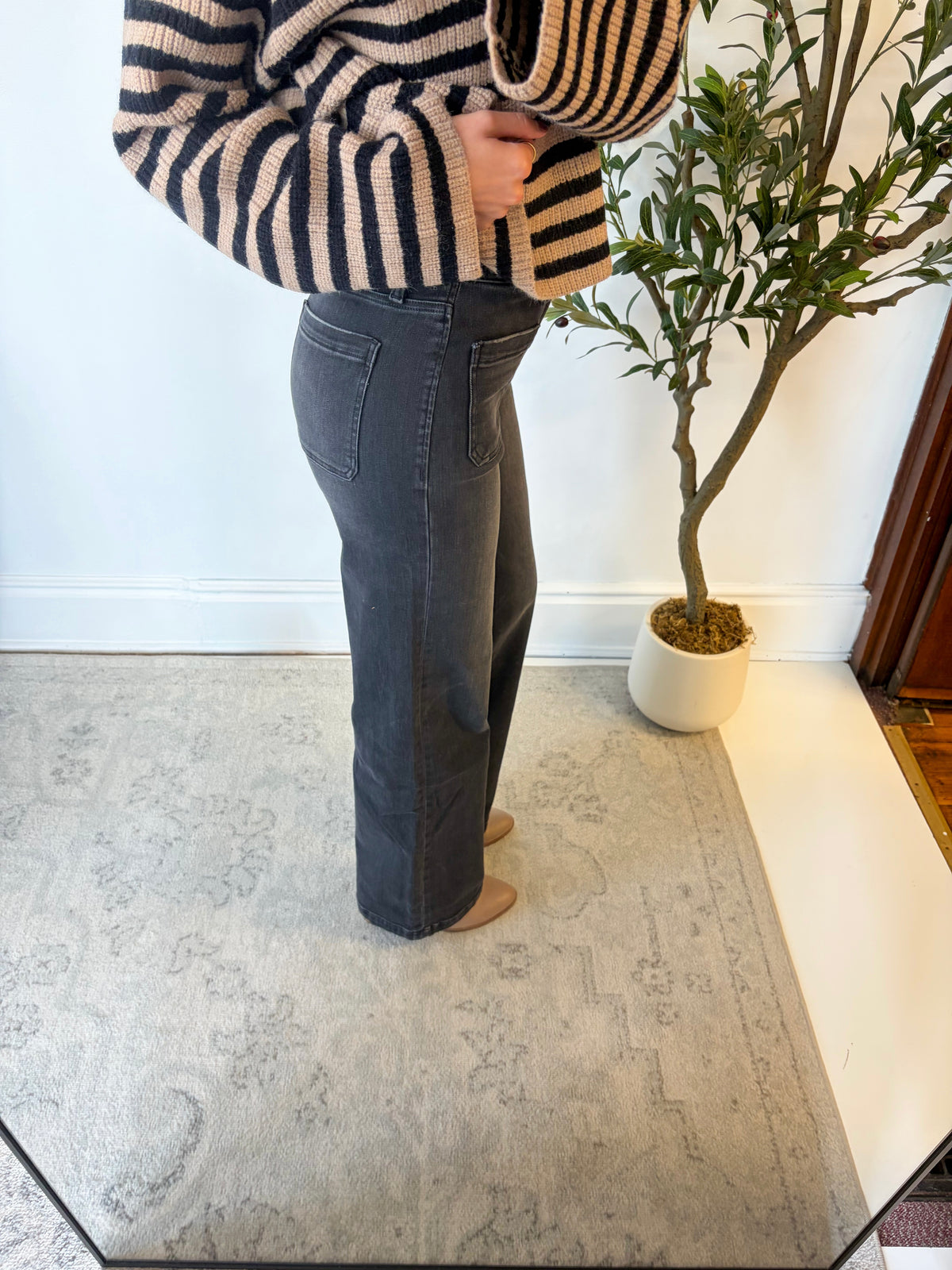 Patch Pocket Wide Trouser Jeans