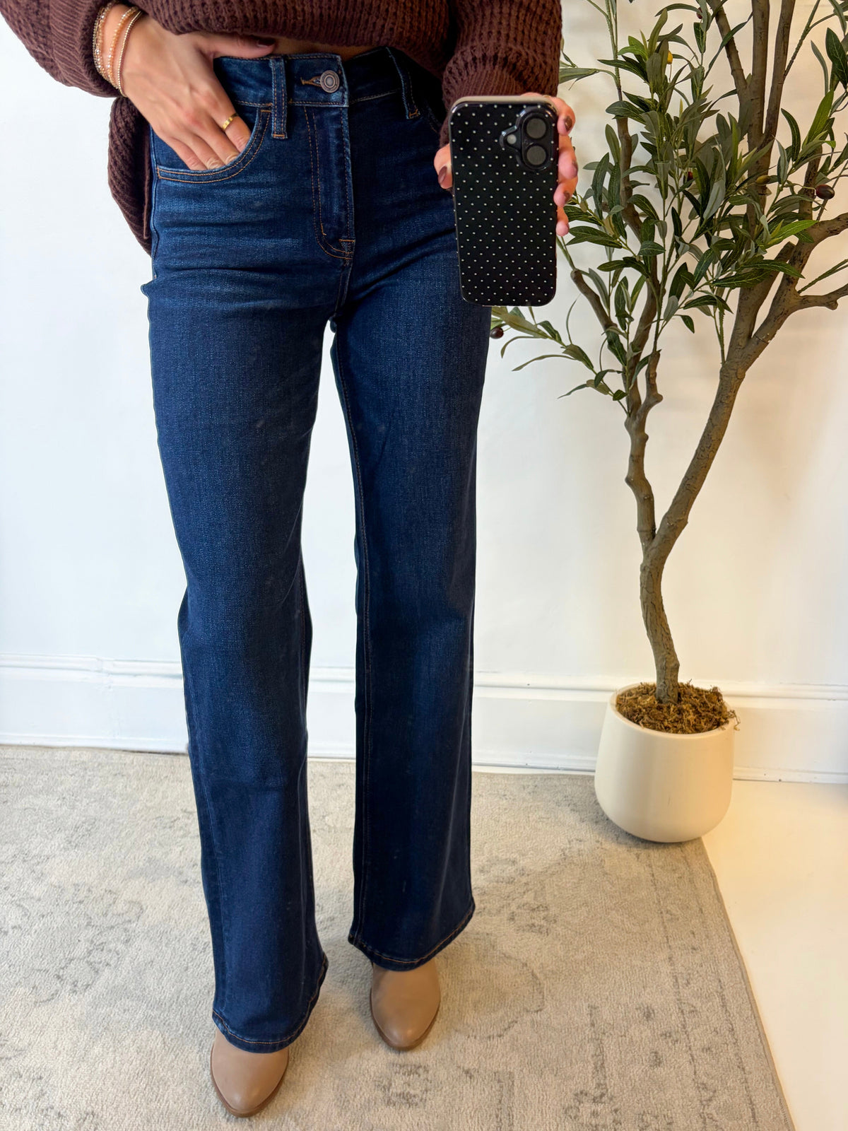 Dark Wash Vintage Flare Jeans