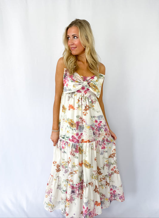 Water Color Bow Dress