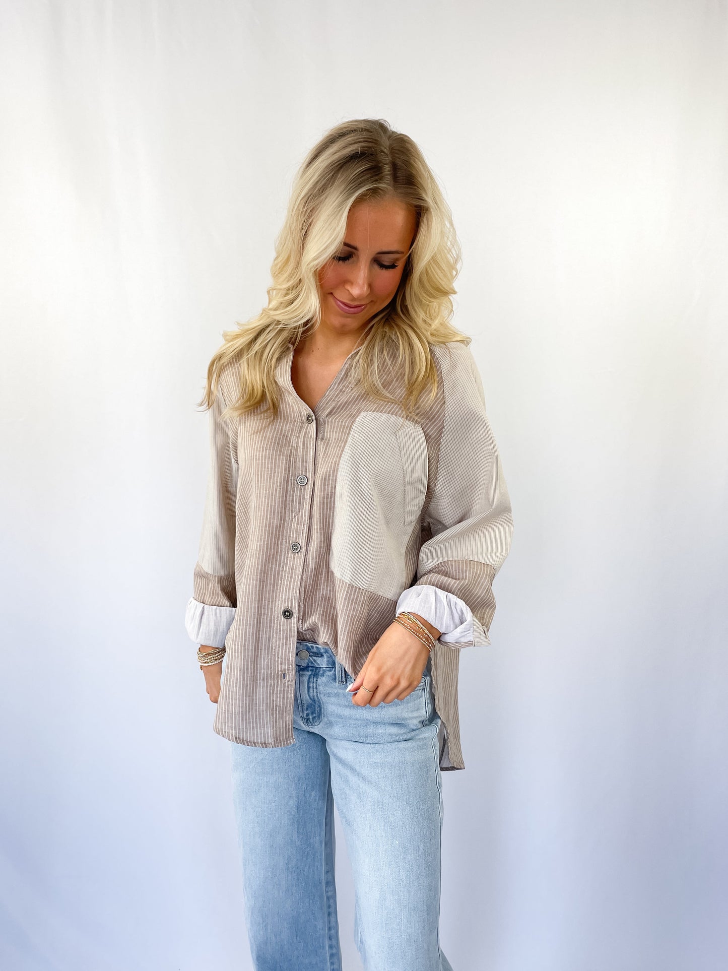 Amelia Button Down