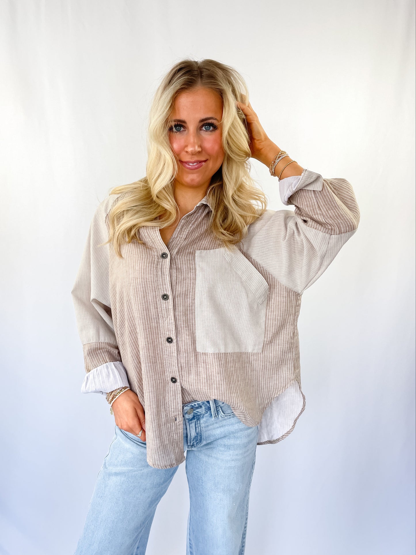 Amelia Button Down