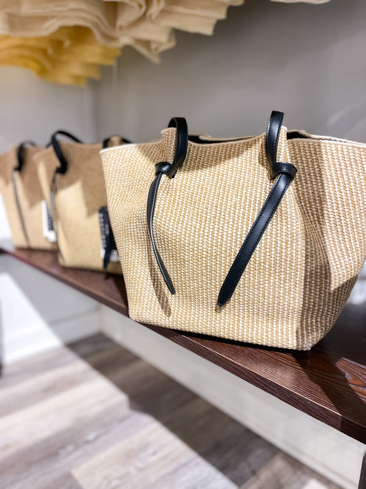 Lorenza Straw Tote
