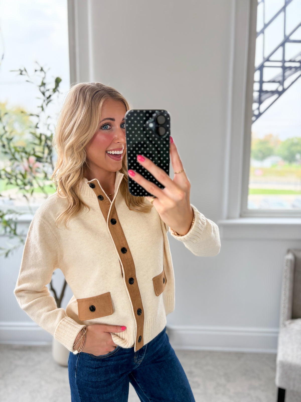 Sable Mock Neck Jacket