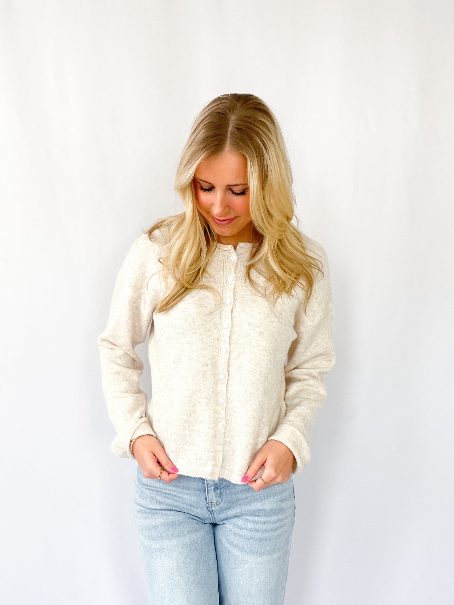 Oatmeal Essential Button Down