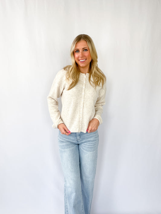 Oatmeal Essential Button Down