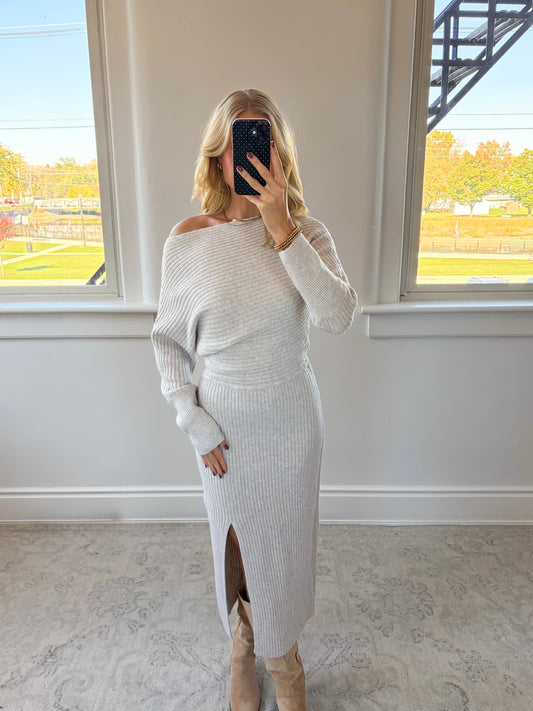 Oatmilk Latte Midi Dress