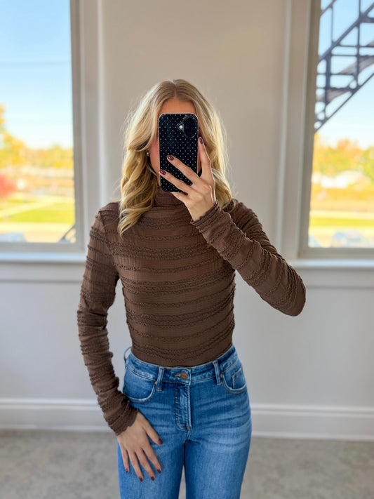 Simply Sophisticated Top (Brown)