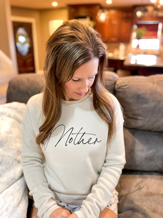 Mother Graphic Sweatshirt (Heather Dust)