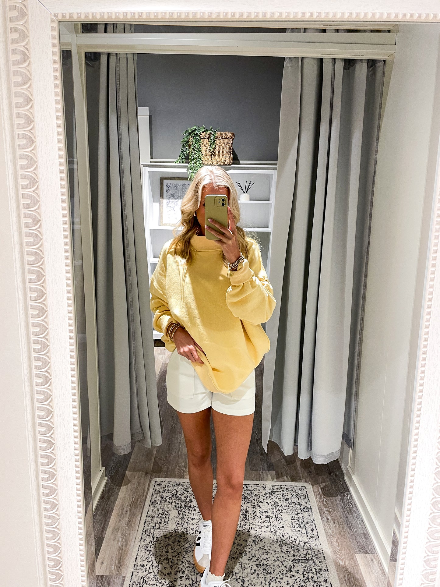 Butter Yellow Mock Neck