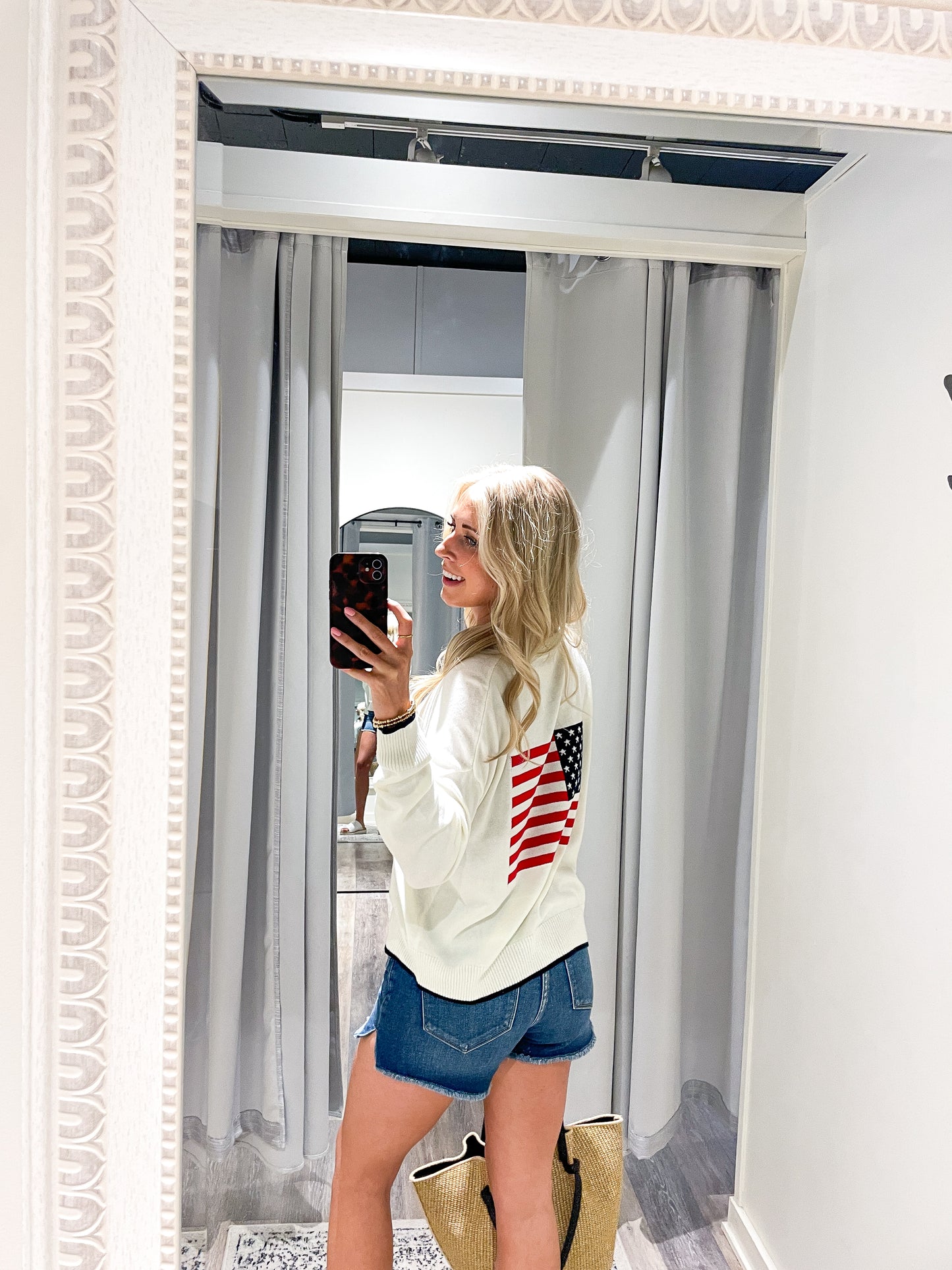 USA Flag Half Zip
