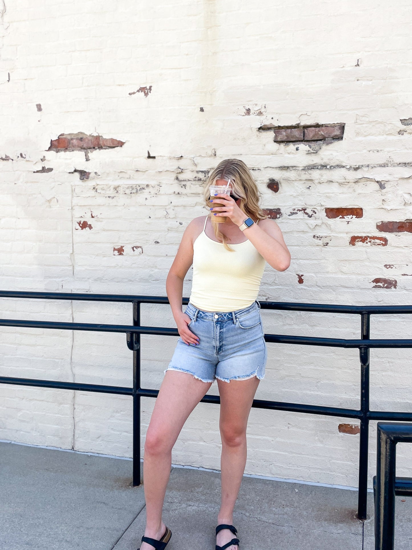 Pale Banana Polka Dot Tank